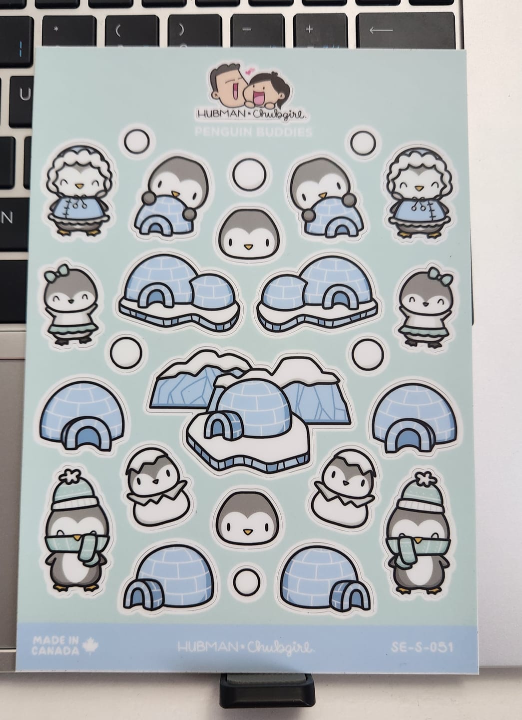 Customer photo review of Penguin Buddies Sticker Sheet