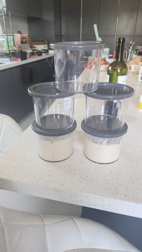 Customer photo review of PACK 2 Potes extras para Máquina de Helados Cream Lux Pro