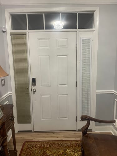 Customer photo review of ODL Add On Blinds for Raised Frame Doors - 9" x 66"