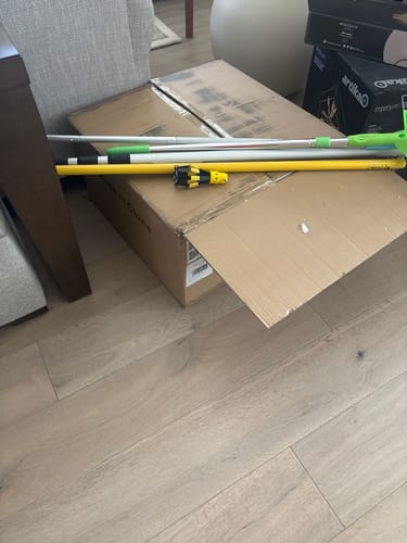 Customer photo review of 6-Light Dimmable Brass Cluster Clear Glass Bubble Sphere Chandelier