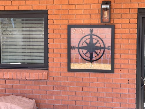 Customer photo review of Compass - Metal Wall Art