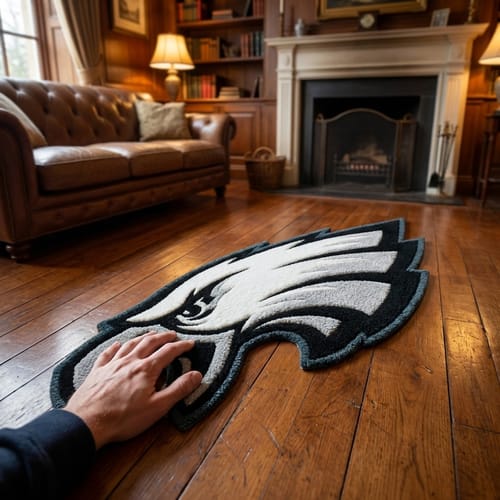 Customer photo review of Philadelphia Eagles Rug