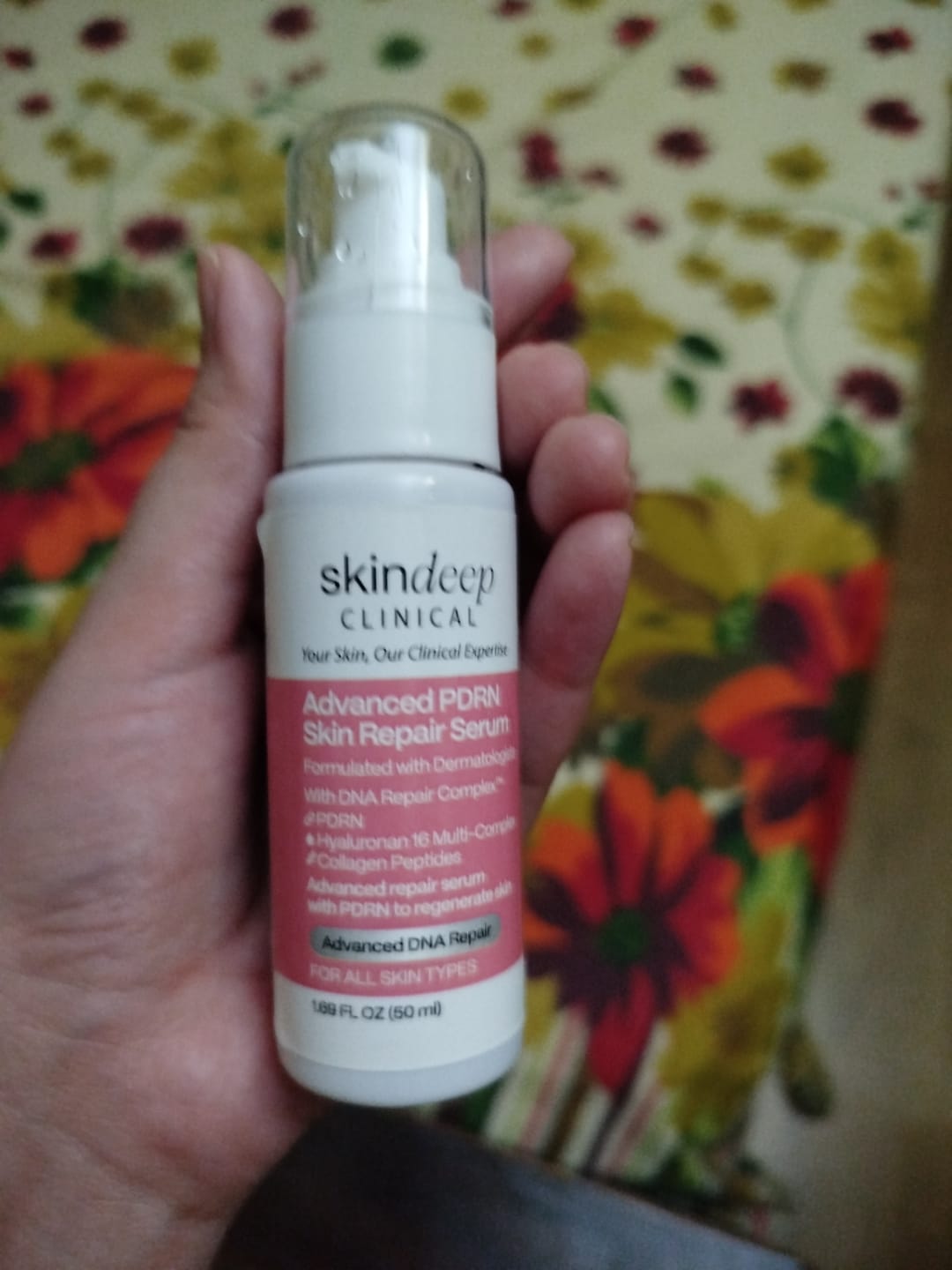 Customer photo review of Advanced PDRN Skin Repair Serum