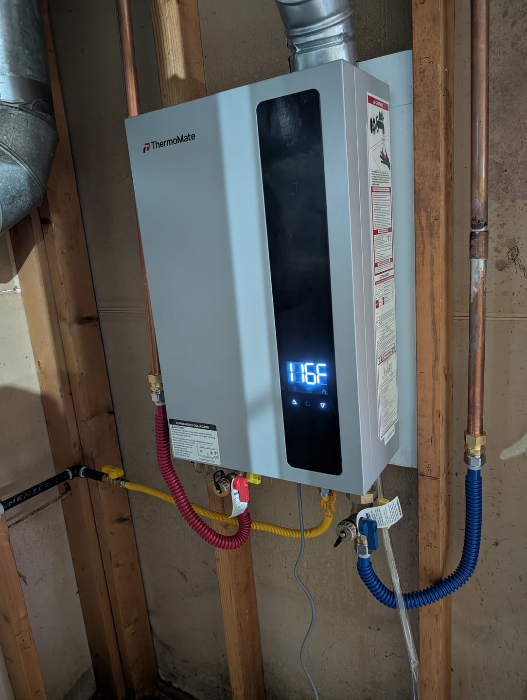 Customer photo review of 5.28 GPM Condensing Residential Natural Gas Tankless Water Heater