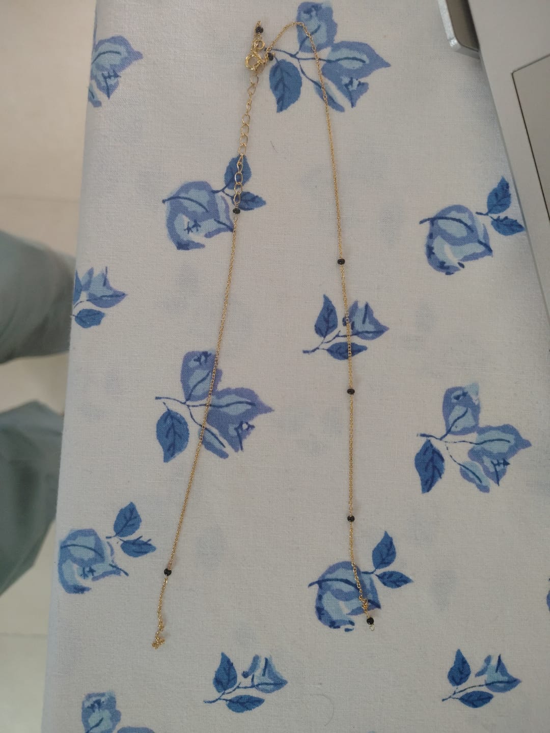 Customer photo review of Gilded Dainty Mangalsutra