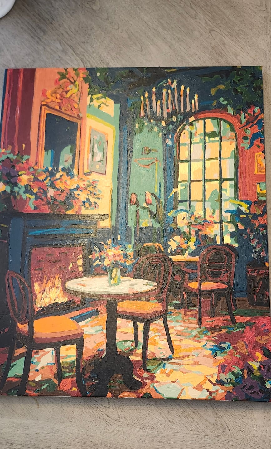 Customer photo review of Art Deco salon | Paint by Number