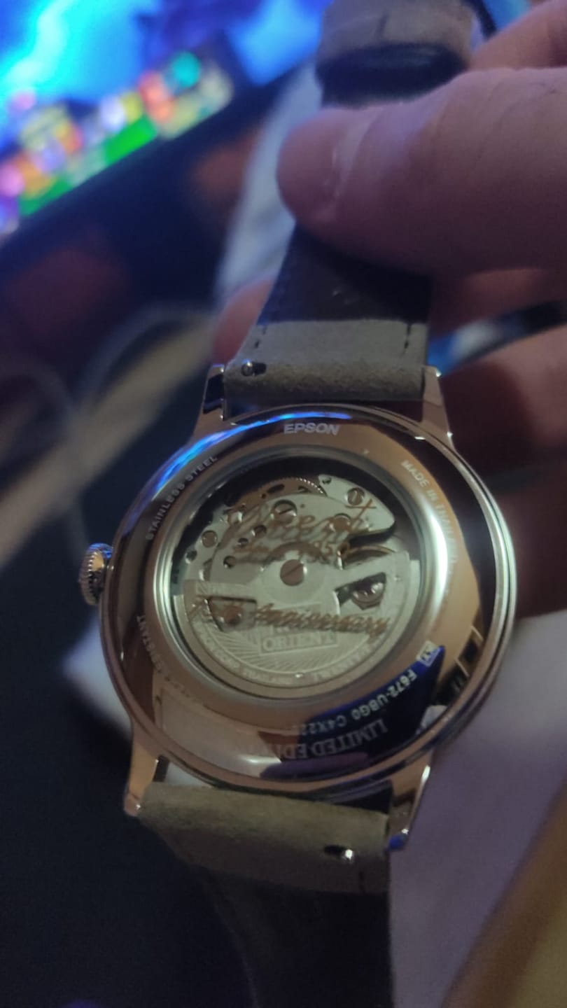 Customer photo review of Reloj Orient RA-AC0027S Bambino 40.5mm Automático [75th Edición Limitada]