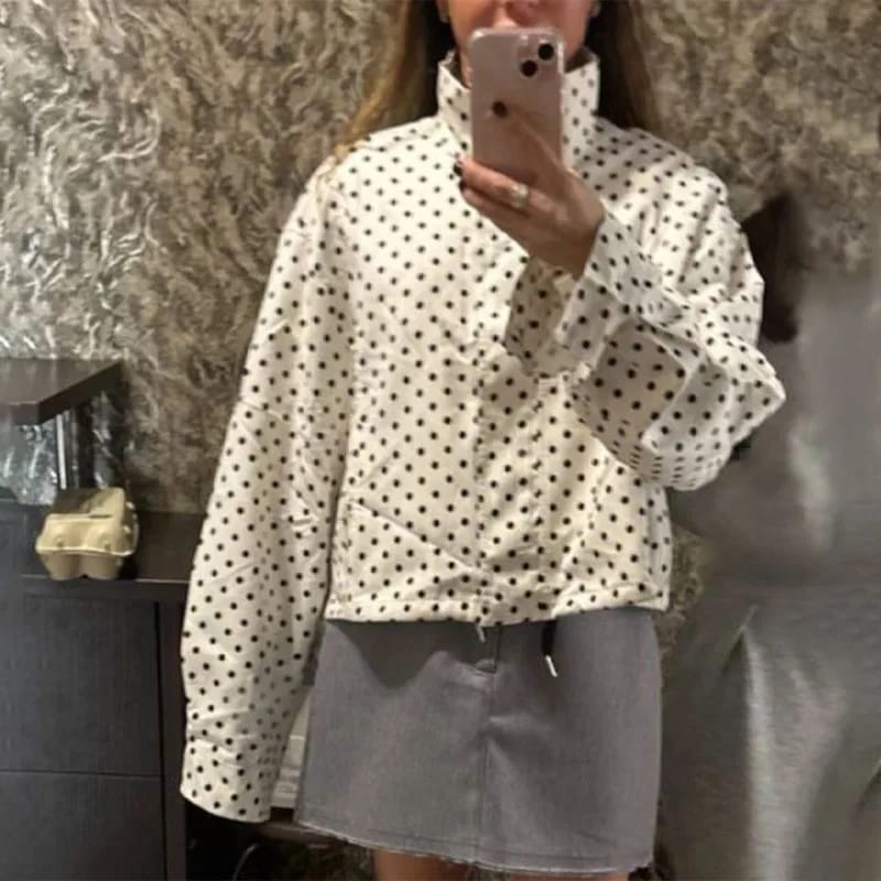 Customer photo review of Hermine Polka Dot Jacket