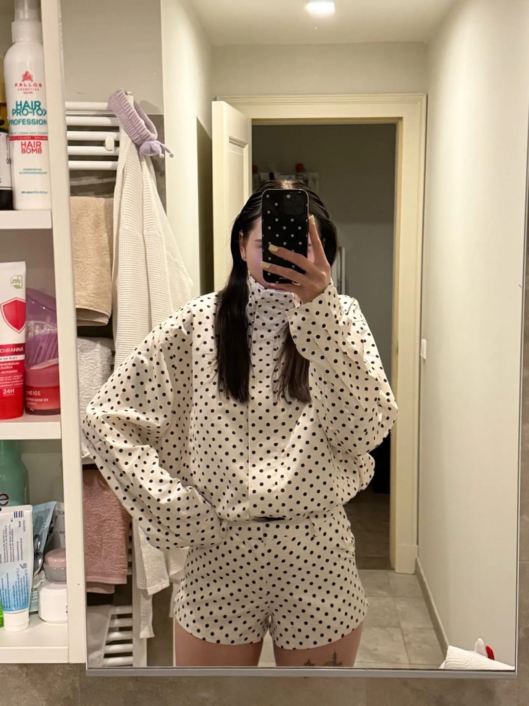 Customer photo review of Hermine Polka Dot Jacket