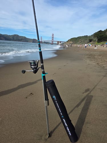Customer photo review of 12ft "Secret Weapon" Crab Snare/Surf No Excuses Travel Rod, 5-Piece Heavy Action