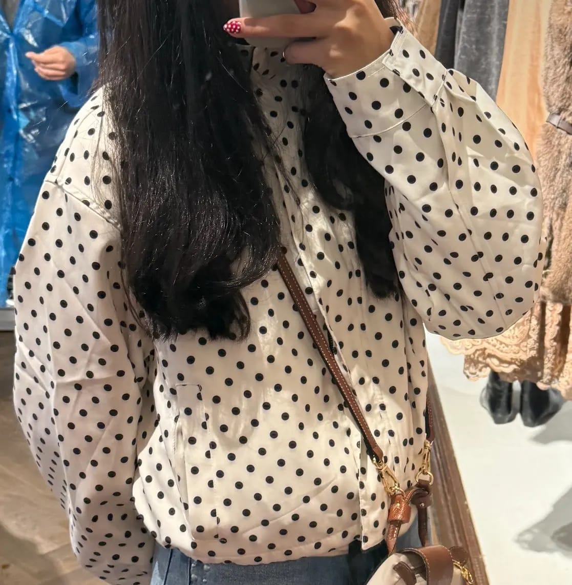 Customer photo review of Hermine Polka Dot Jacket