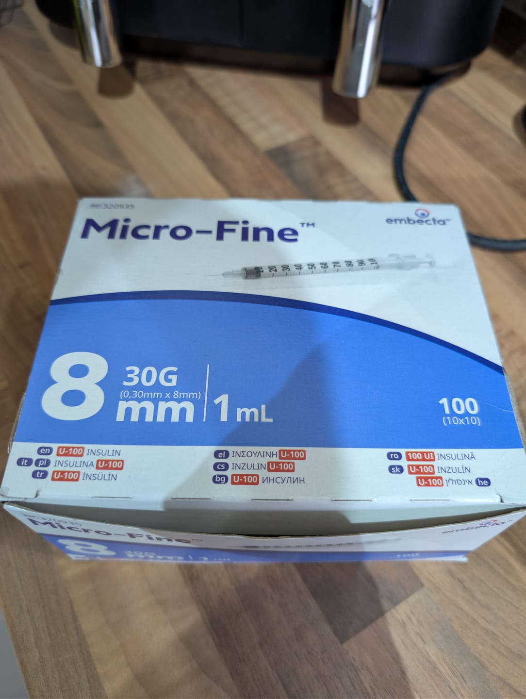 Customer photo review of Microfine 1ml Insulin Needle U100 30g x 8mm - Box of 100