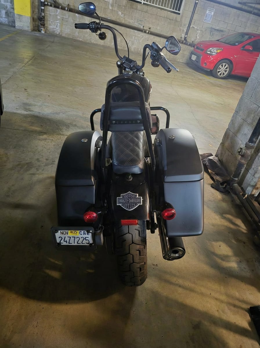 Customer photo review of Viking Turn Signal & License Plate Relocation/ Extension Kit For Harley Davidson Softail 2018+ Models