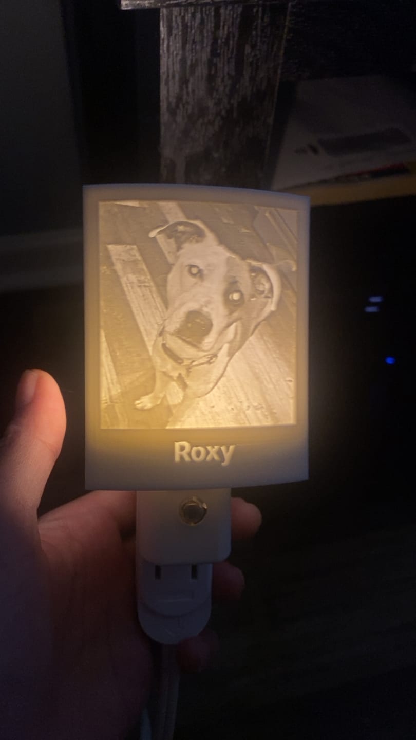 Customer photo review of Memory Frame™ Personalized Night Light