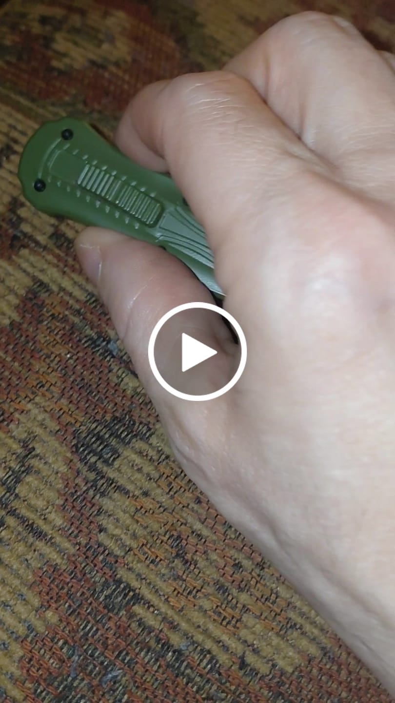 Customer video review of VT Black Rocket Mini OTF Knife