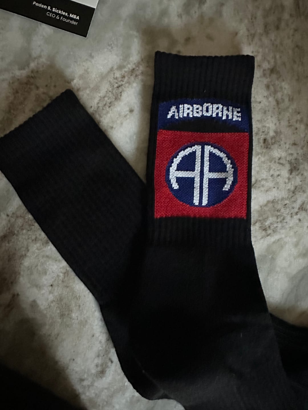 Customer photo review of SickFit Mil Socks- 82nd Airborne Division