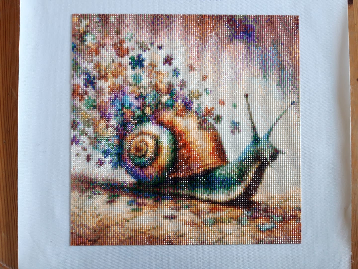 Customer photo review of Puzzle Schnecke - Diamond Painting