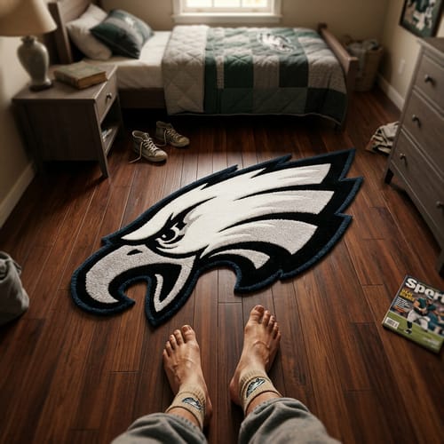 Customer photo review of Philadelphia Eagles Rug