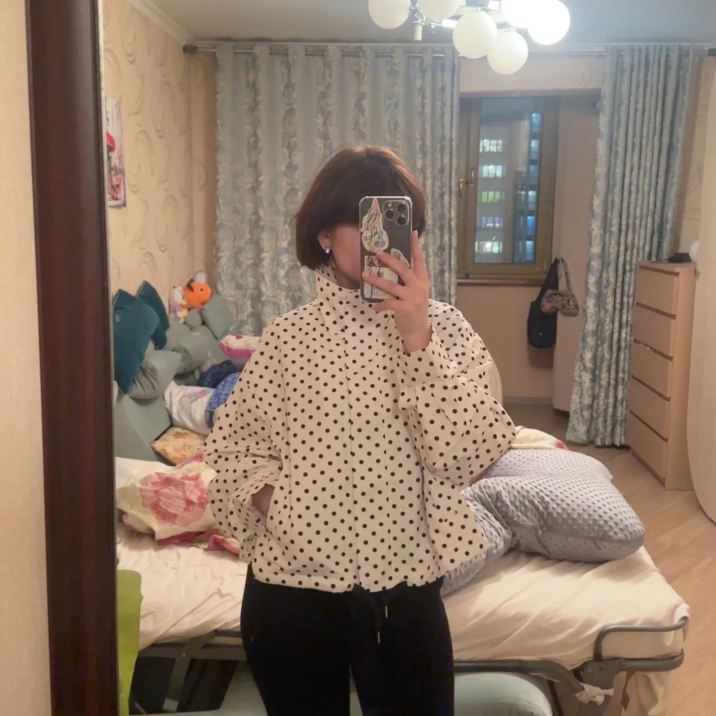 Customer photo review of Hermine Polka Dot Jacket