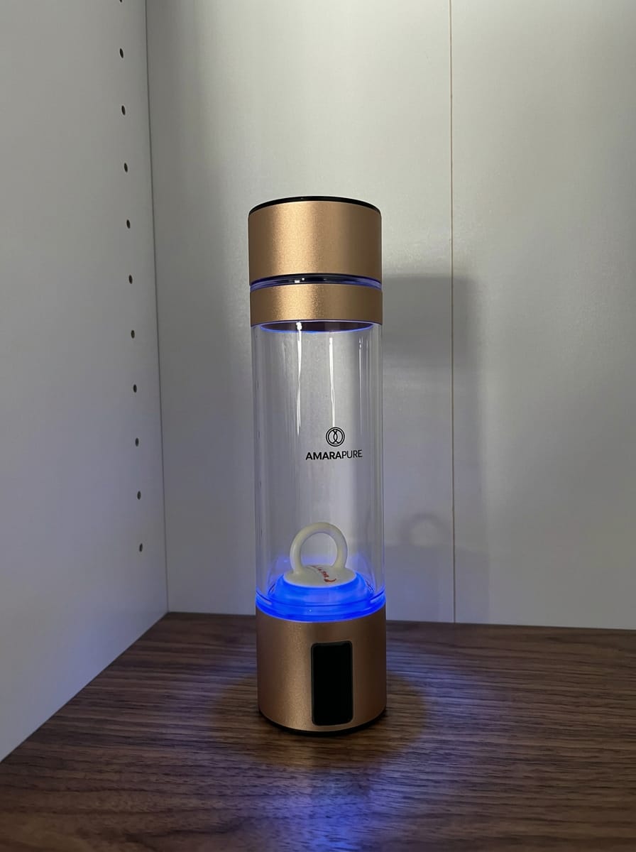 Customer photo review of Aman Hydrogen Water Bottle