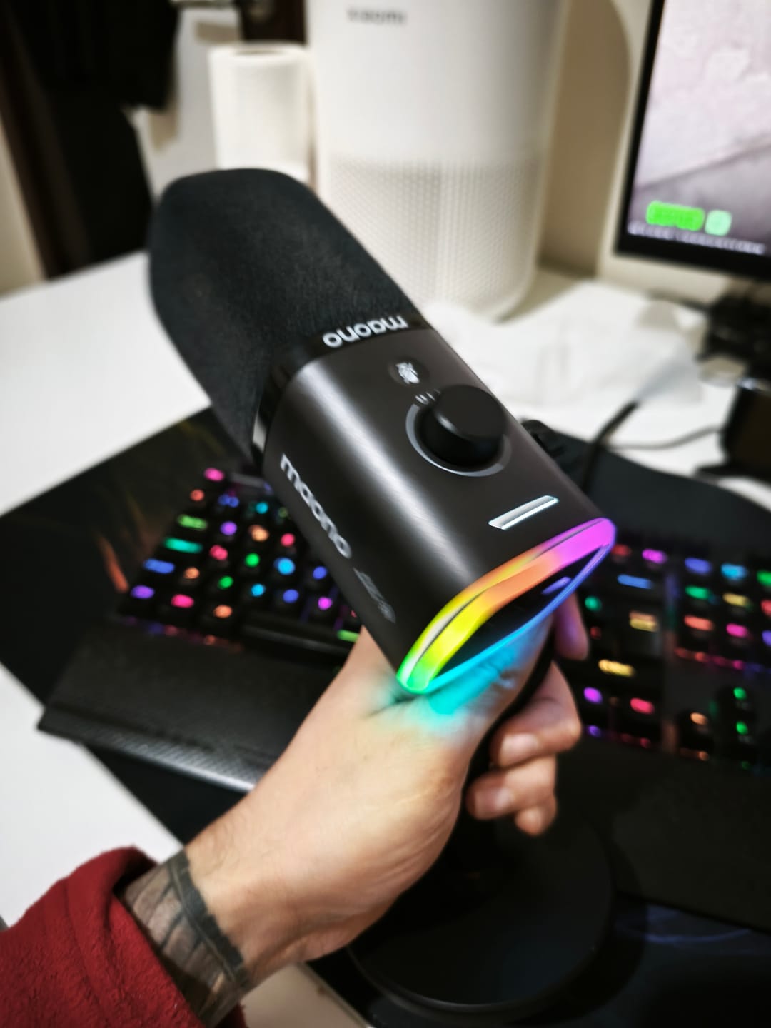 Customer photo review of Maono PD100W USB/Kablosuz Mikrofon