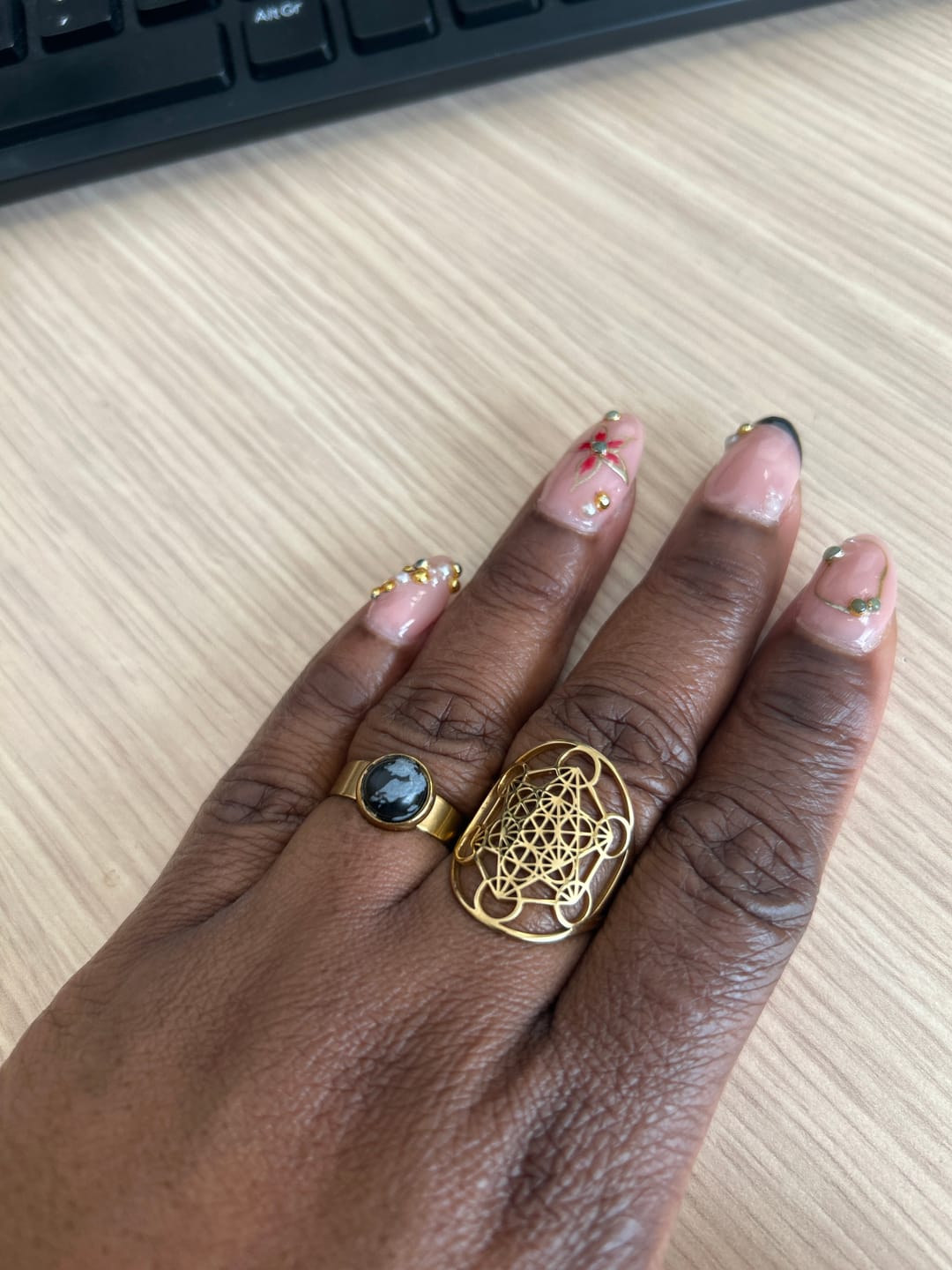 Customer photo review of Bague Ajustable Métatron