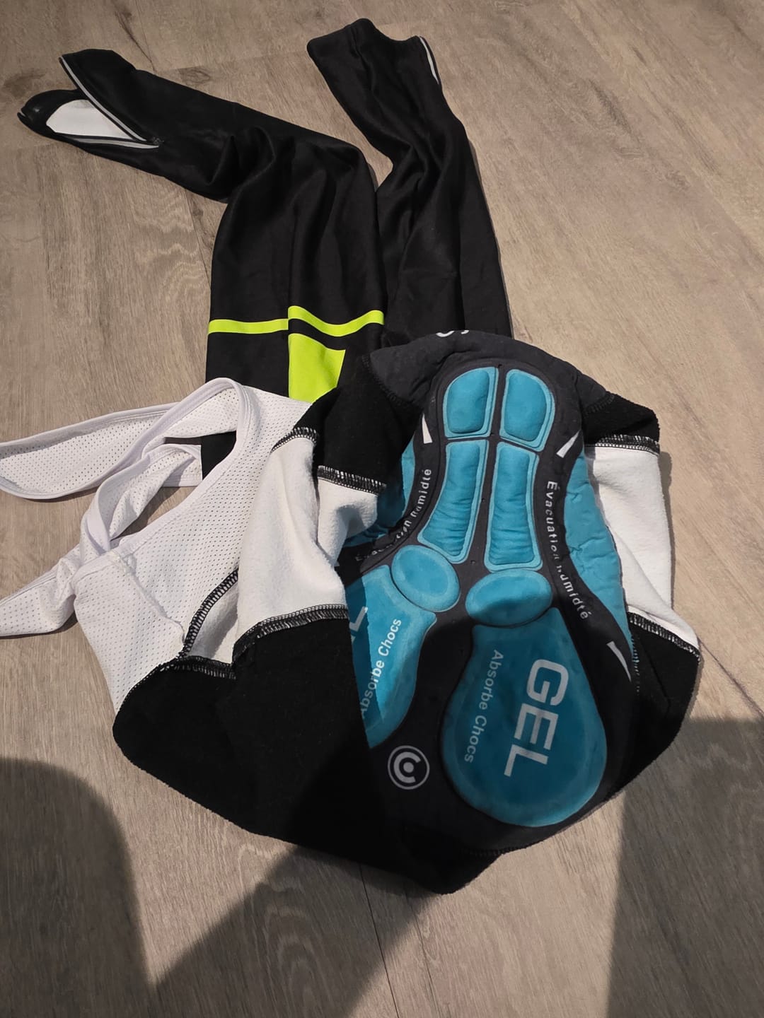 Customer photo review of COLLANT CYCLISTE THERMIQUE VERT- HIVER - HOMME