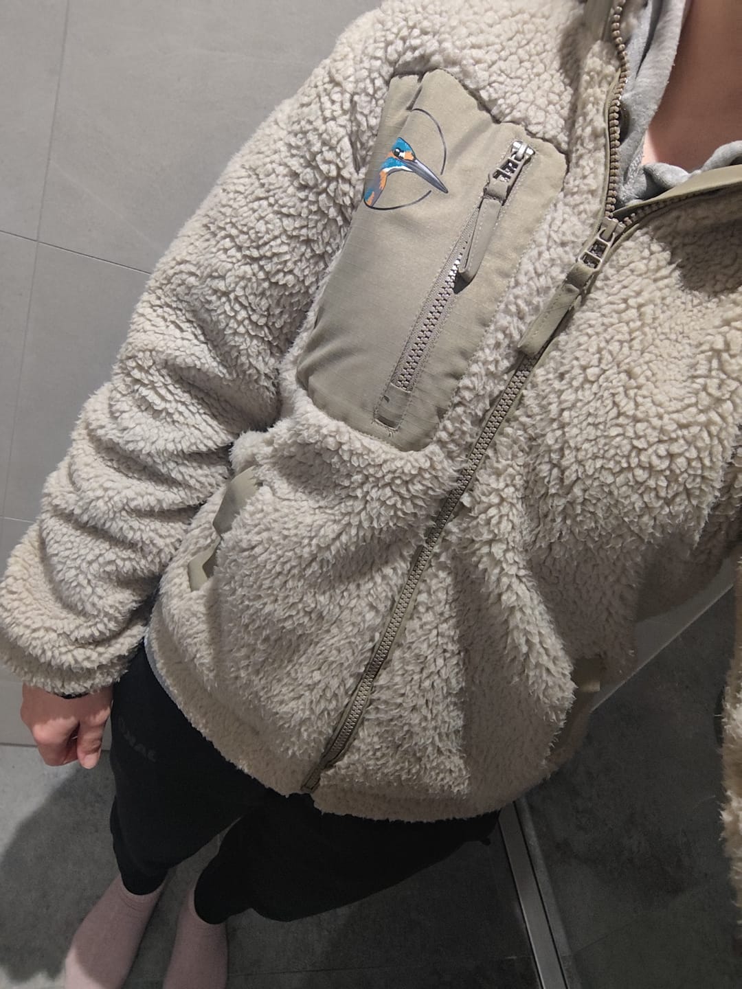 Customer photo review of Eisvogel Sherpa Unisex Jacke