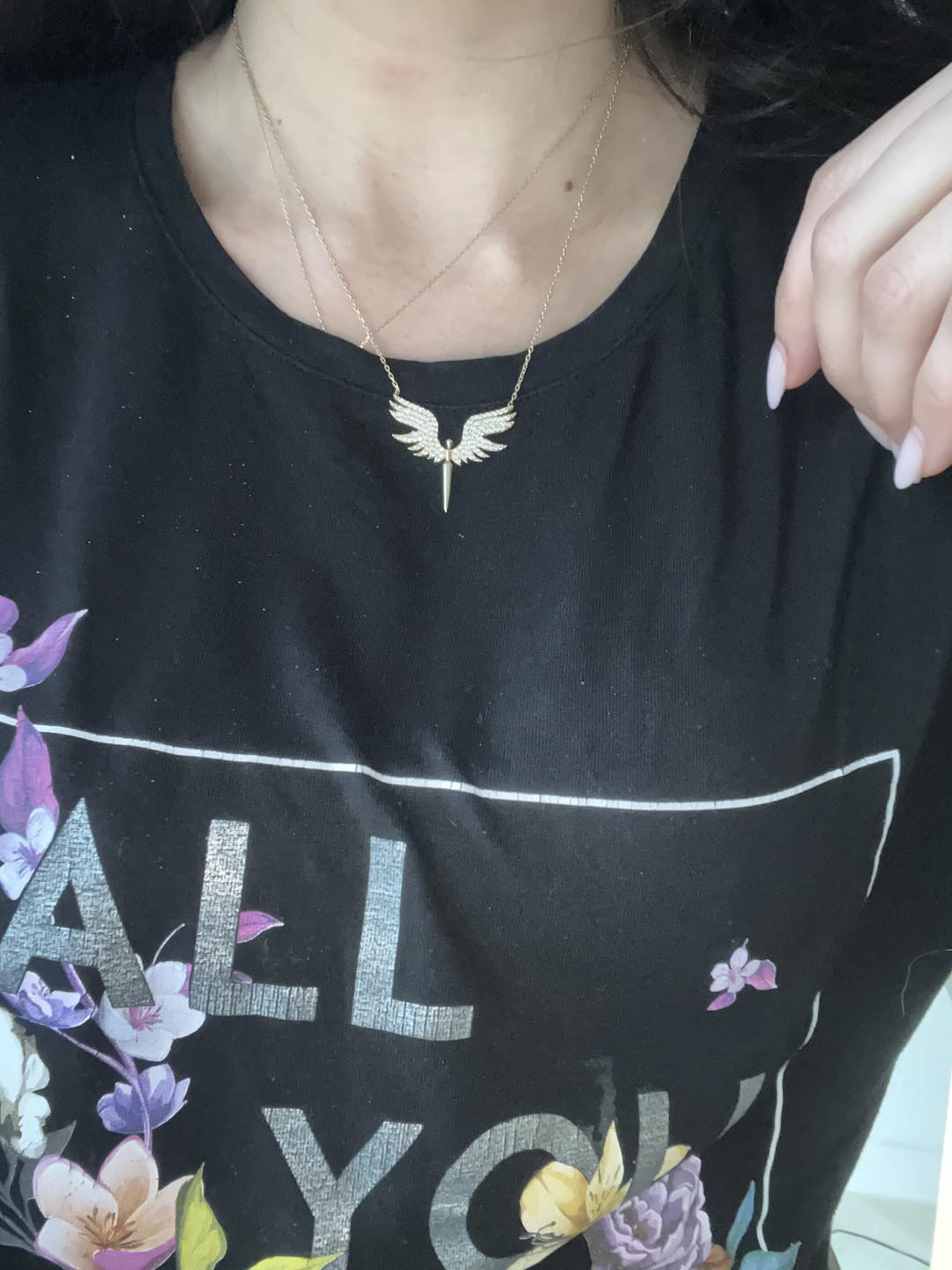 Customer photo review of Engel Halskette