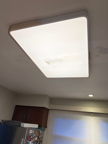 Customer photo review of Rectangle LED Flush Mount Light