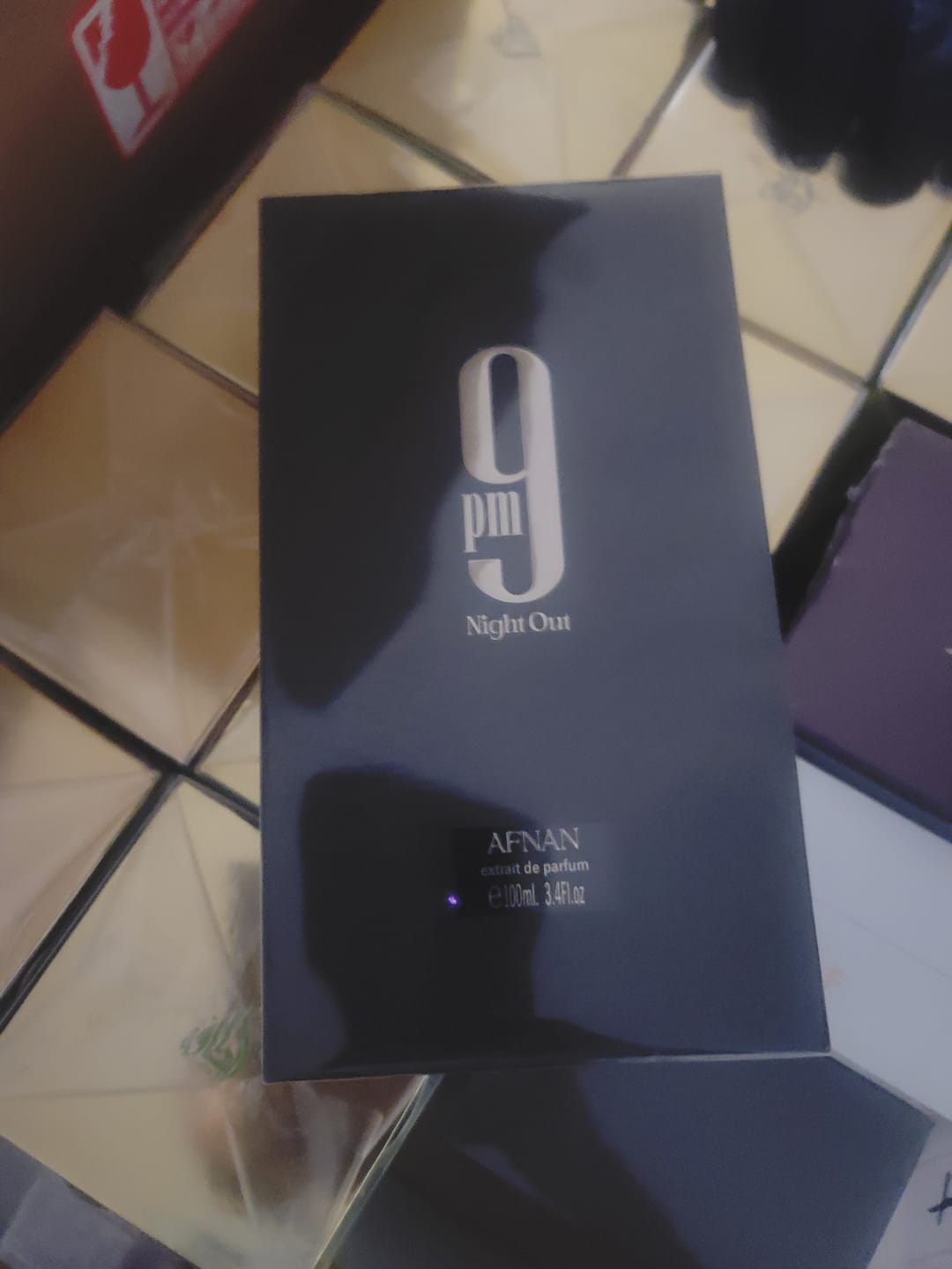 Customer photo review of Afnan 9PM Night Out Extrait de Parfum 3.4 oz (100 ml)