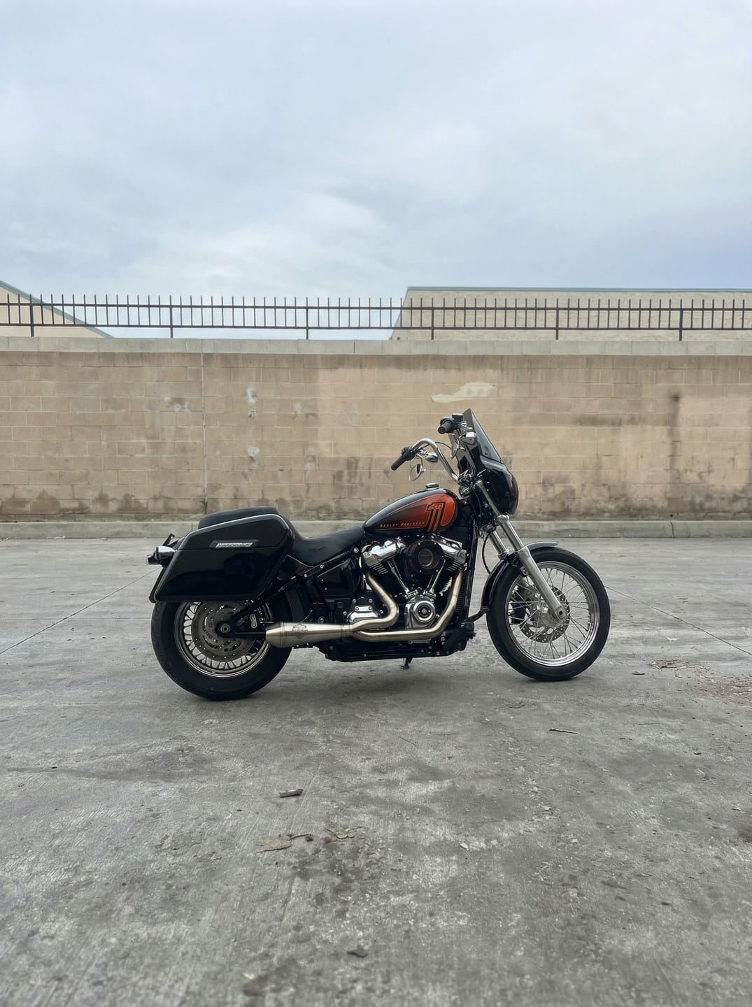 Customer photo review of Viking Turn Signal & License Plate Relocation/ Extension Kit For Harley Davidson Softail 2018+ Models