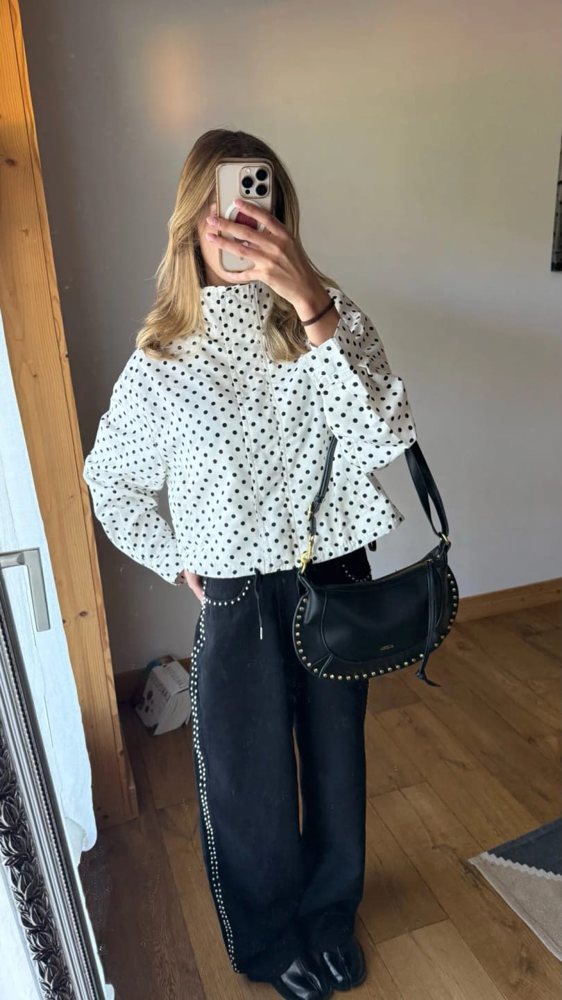 Customer photo review of Hermine Polka Dot Jacket