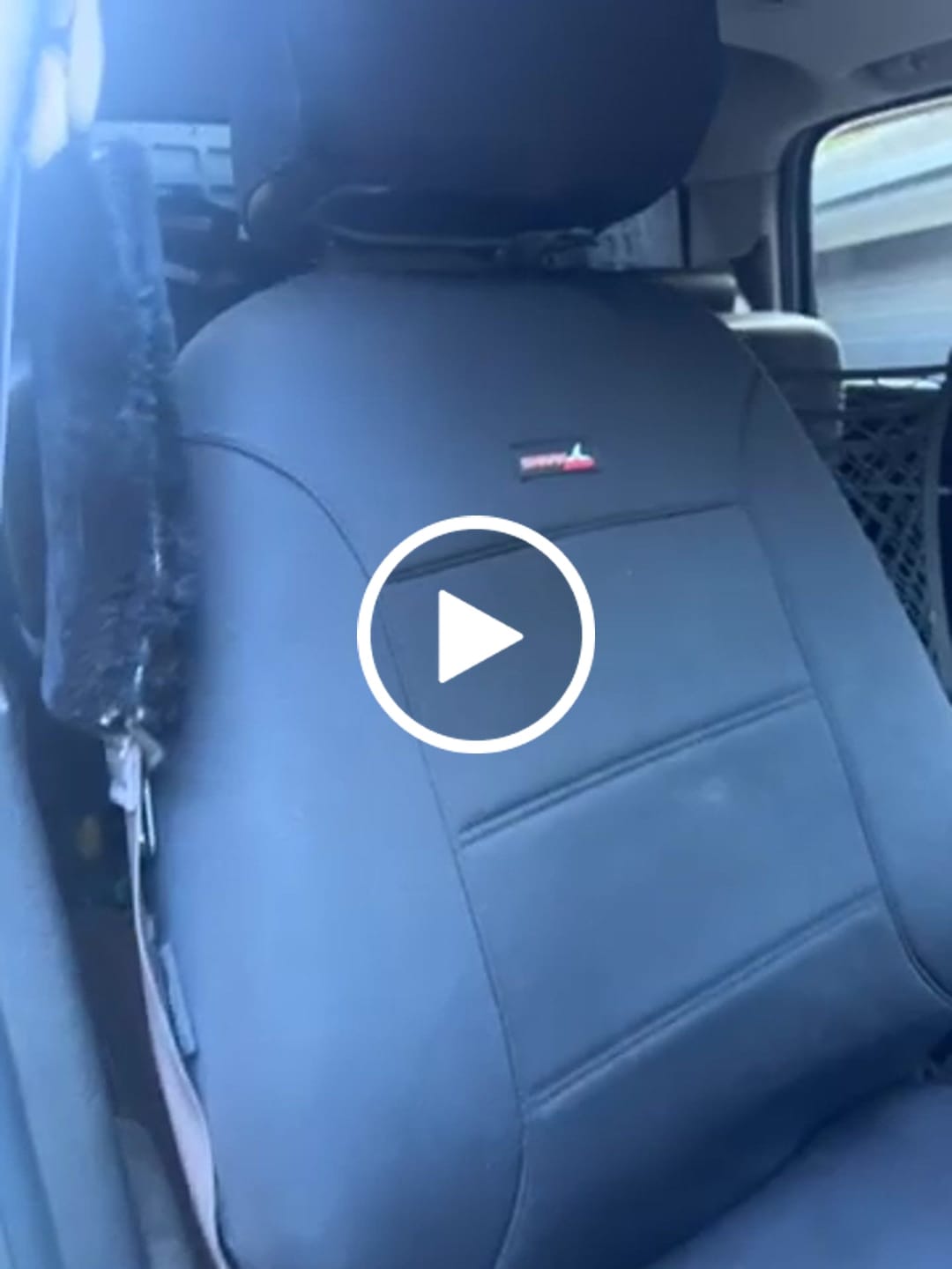 Customer video review of Sharkskin Neoprene Universal Front Seat Covers - Black