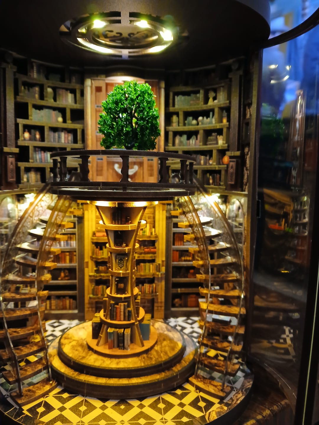 Customer photo review of Rokrgeek Wisdom Rings DIY Book Nook Kit