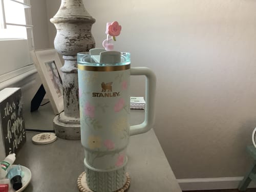 Customer photo review of Blossom Straw Toppers