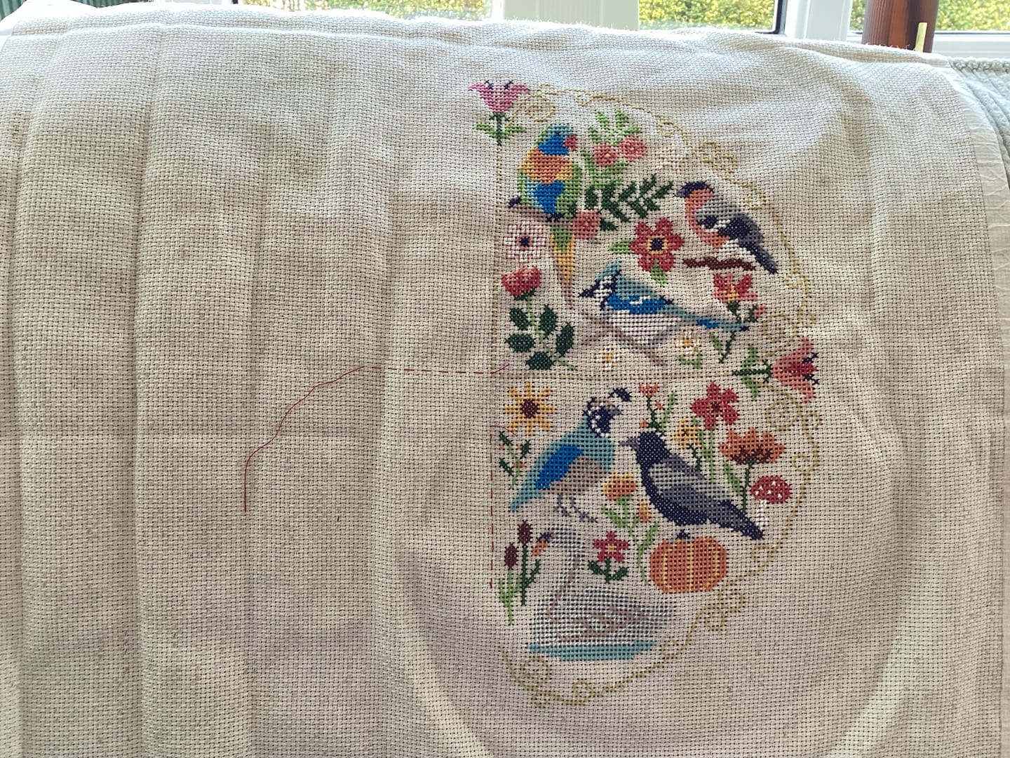 Customer photo review of Song of the Seasons - Cross Stitch Kit