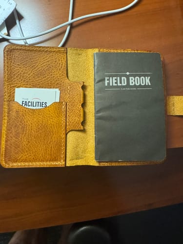 Customer photo review of Leather Field Notes Cover -  Chestnut Brown