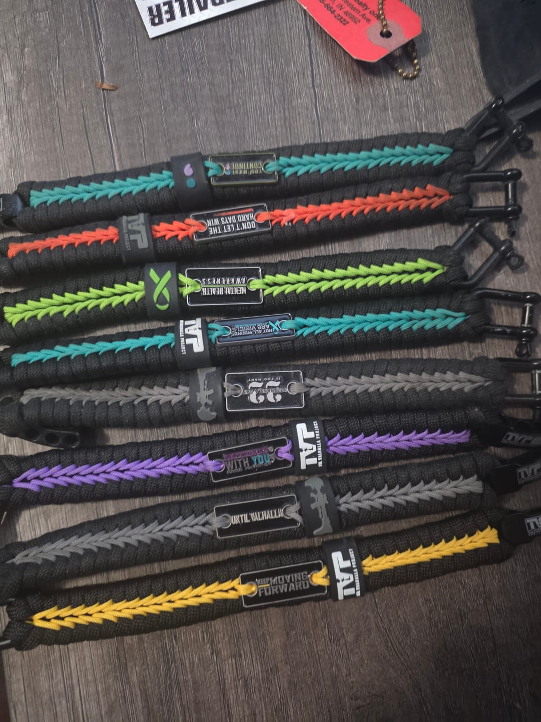 Customer photo review of Keep Moving Forward - Paracord Bracelet