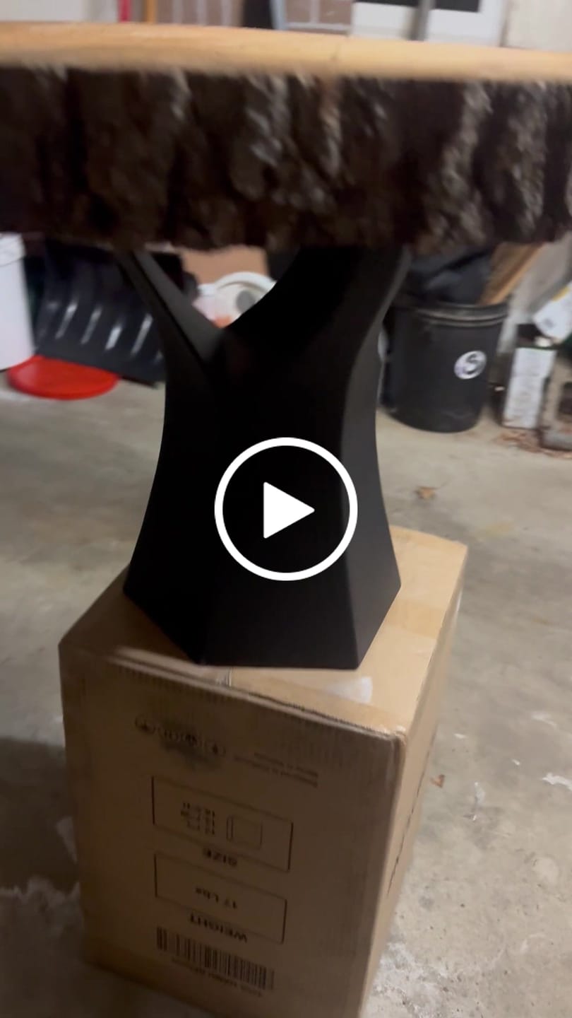 Customer video review of Coffee Table Base 106S Namu 16.1" H Modern Furniture for Round Table Top