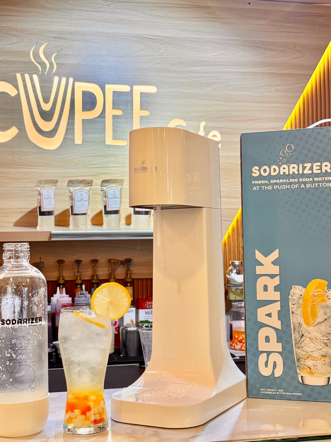 Customer photo review of Sodarizer Spark: Soda and Seltzer Water Maker