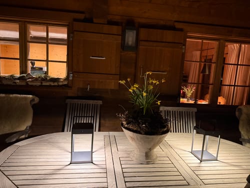 Customer photo review of Luxury Metal Solar Lantern