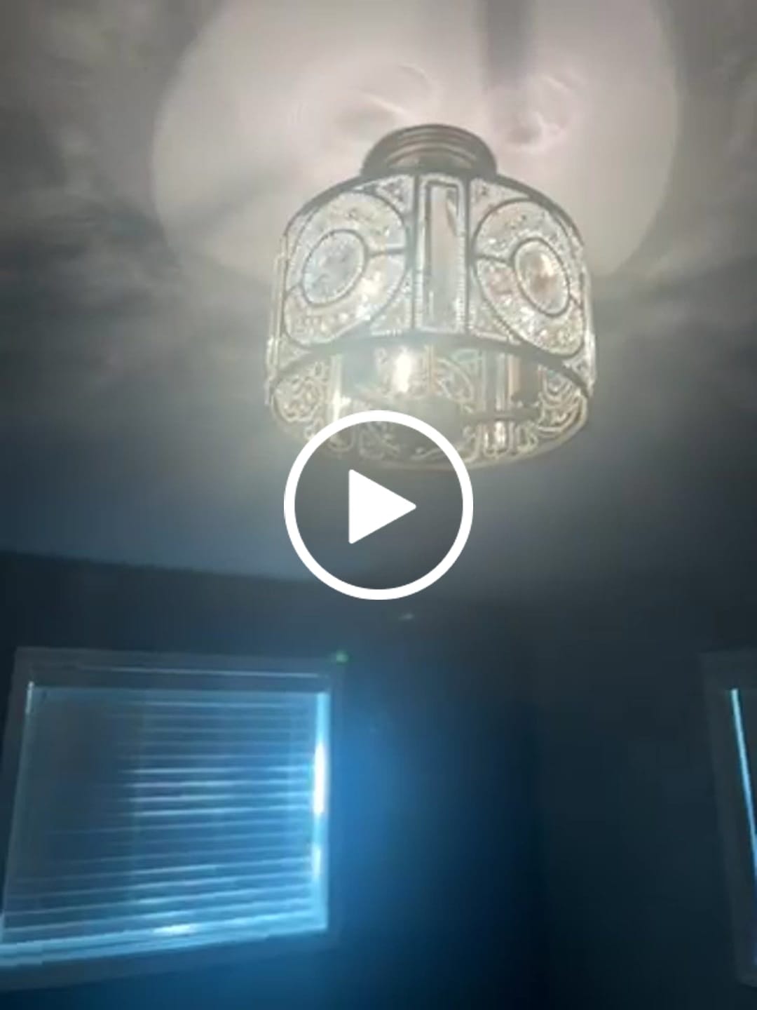 Customer video review of Luxe Moroccan Antique Crystal Drum Semi Flush Mount