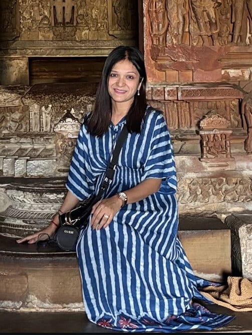 Customer photo review of Mrignayani Maxi Dress
