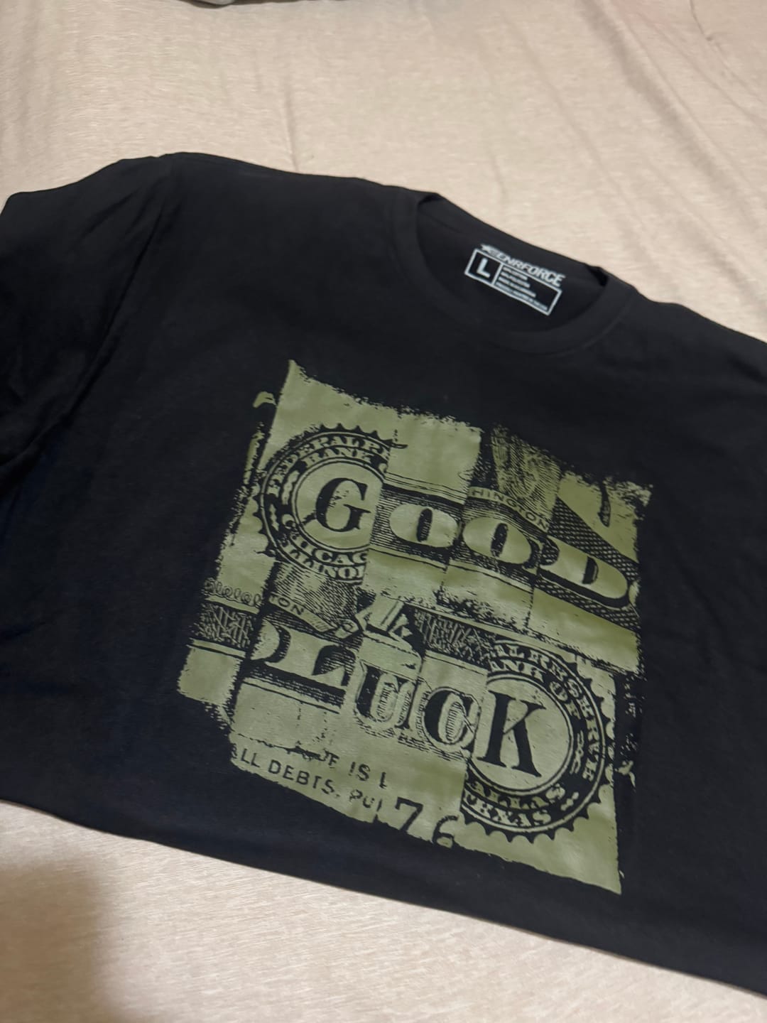 Customer photo review of Good Luck Tee