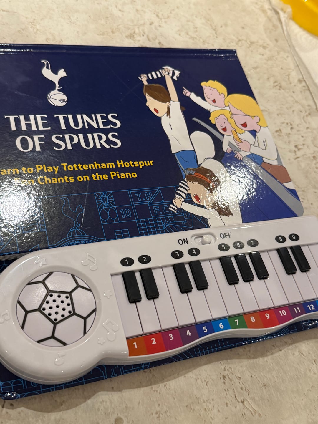 Customer photo review of Tottenham Hotspur Fan Chants Piano Book