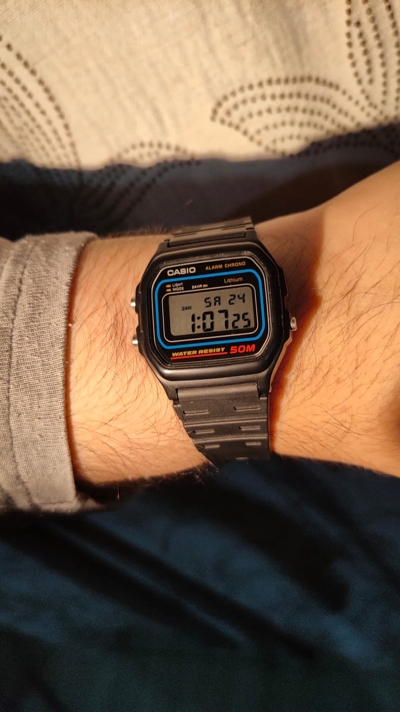 Customer photo review of Reloj Casio Vintage W-59-1VQD Azul/Negro