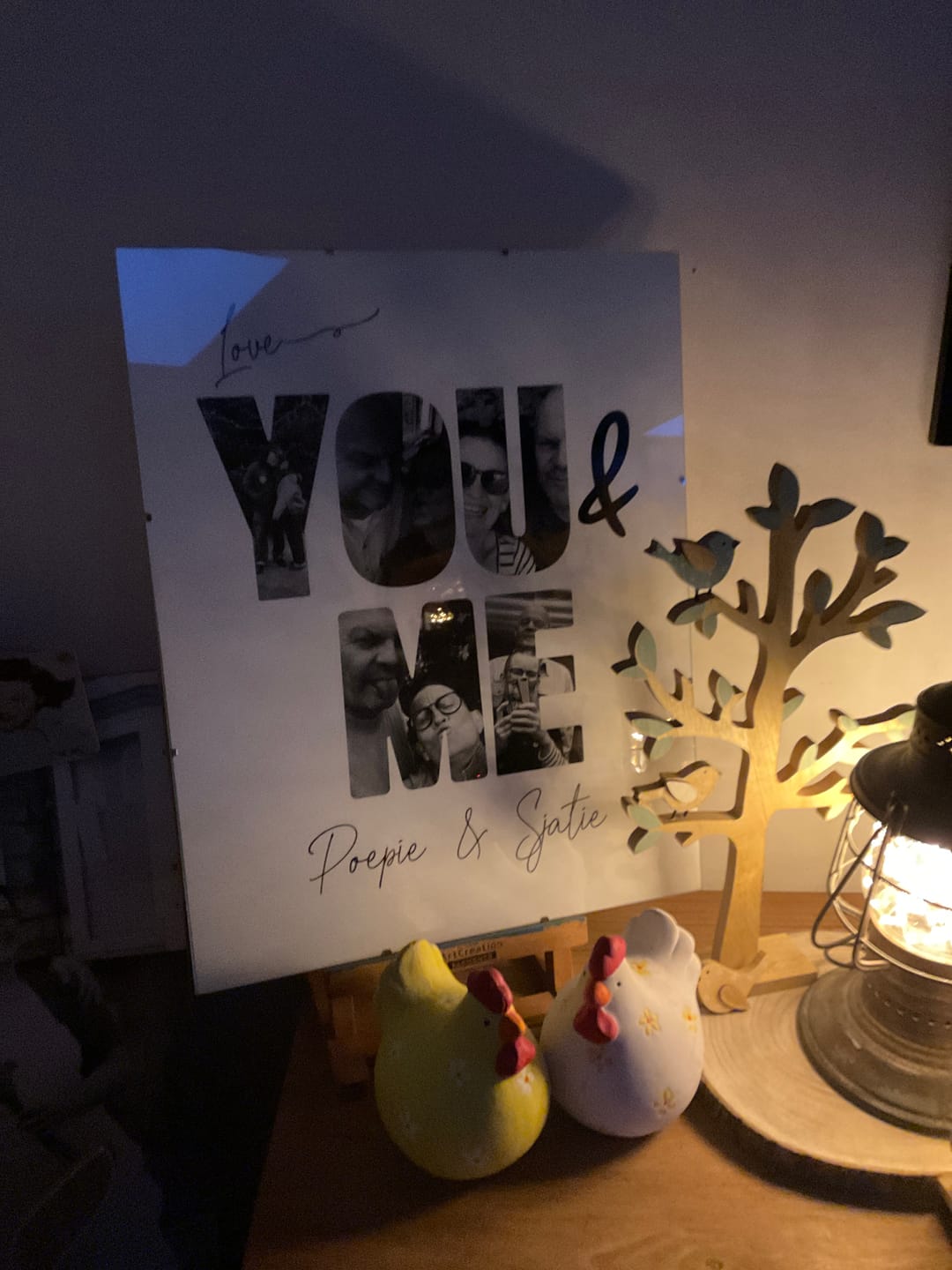 Customer photo review of You & Me - Personalized Poster