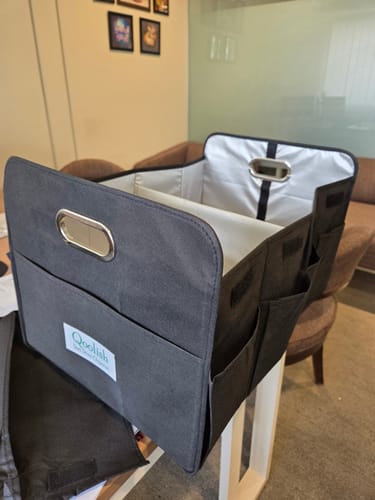 Customer photo review of Car Trunk Organizer for Cleaning, Tools & Travel – Heavy Duty & Foldable