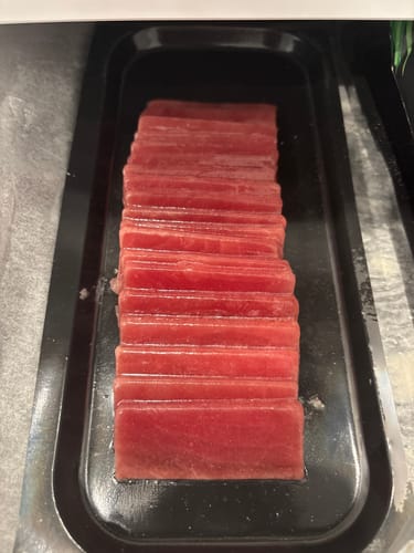 Customer photo review of Yellowfin Tuna Sashimi Grade Tray (Blast Frozen)
